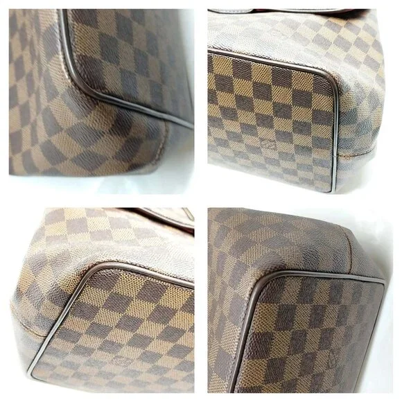 Authentic Louis Vuitton Bergamo MM Damier Ebene Crossbody Bag | Luxury Designer - Picture 9 of 16